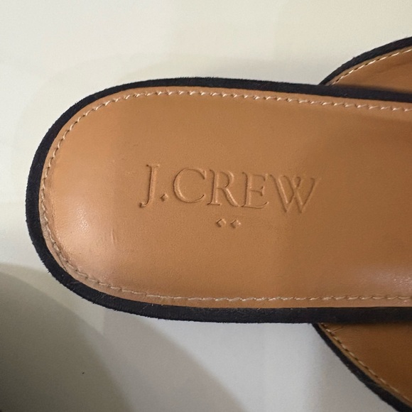 J. Crew Women's Navy Bow Mules - Picture 3 of 8